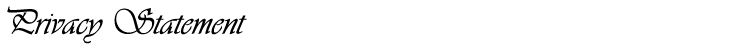 Privacy Statement
